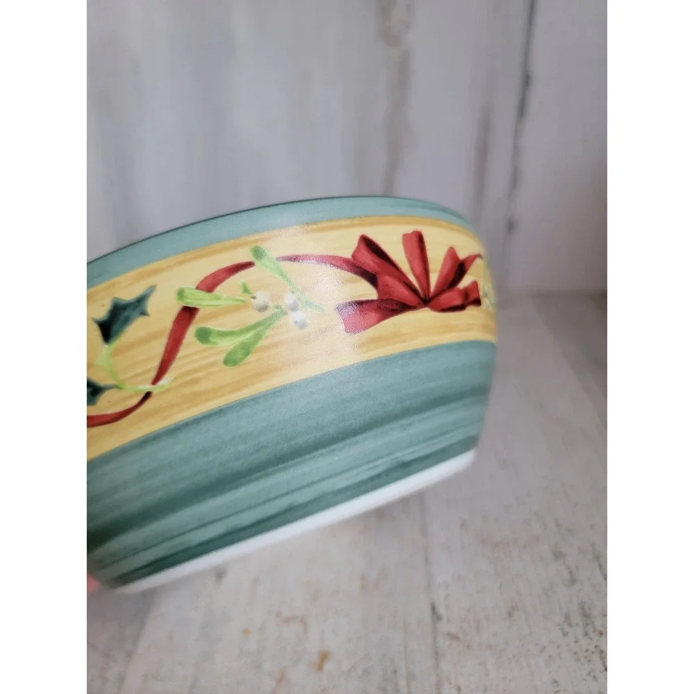 Lenox winter greetings everyday chickadee vintage bowl collectible Xmas